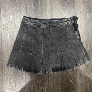 Zara Charcoal Denim Skirt
